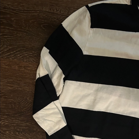 Polo by Ralph Lauren Black and White Striped Blouse - Picture 5 of 7